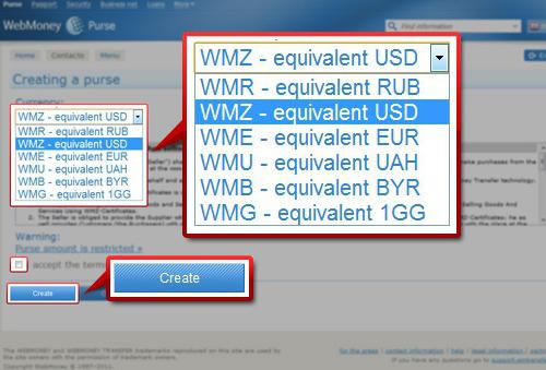 δημιουργήστε ένα πορτοφόλι στο webmoney στη Λευκορωσία