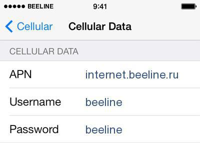 πώς να ρυθμίσετε το internet στο iphone 5s beeline